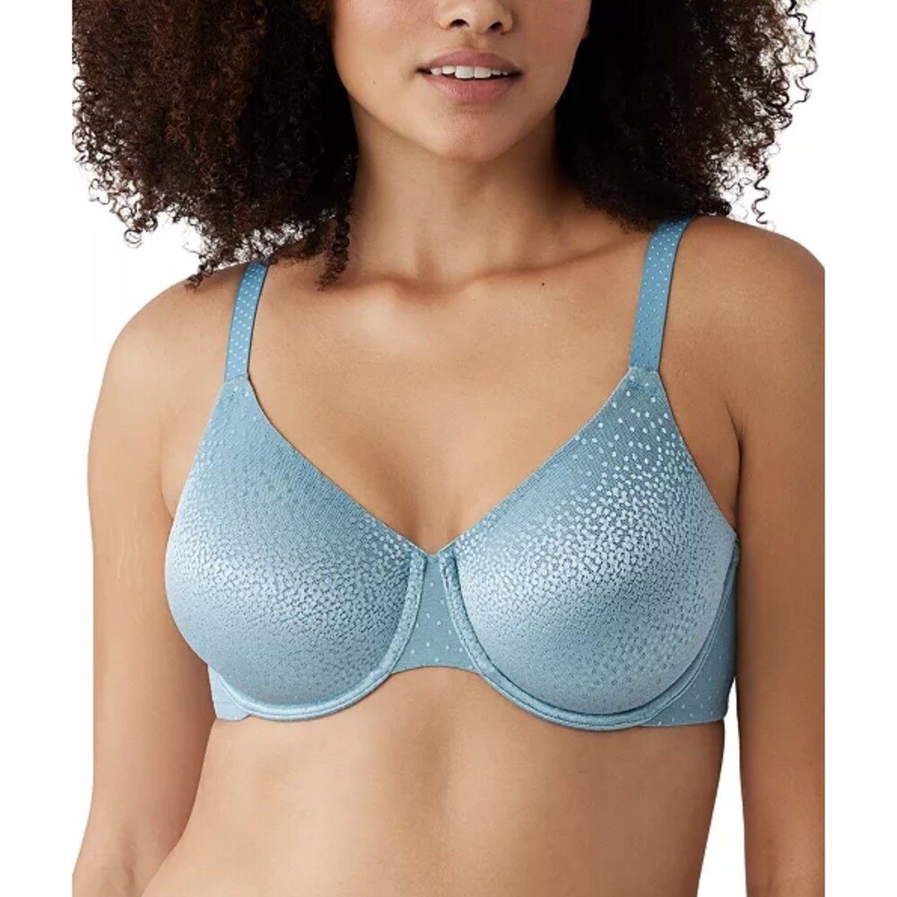 NWT Wacoal Women's Back Appeal Underwire Bra Adriatic Blue Plus Size 42DD